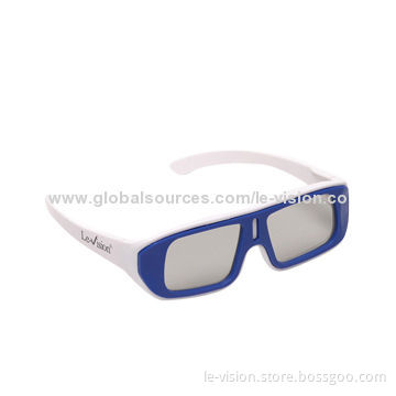 Children's Polarized Anaglyph 3D Glasses for Passive Digital Cinema